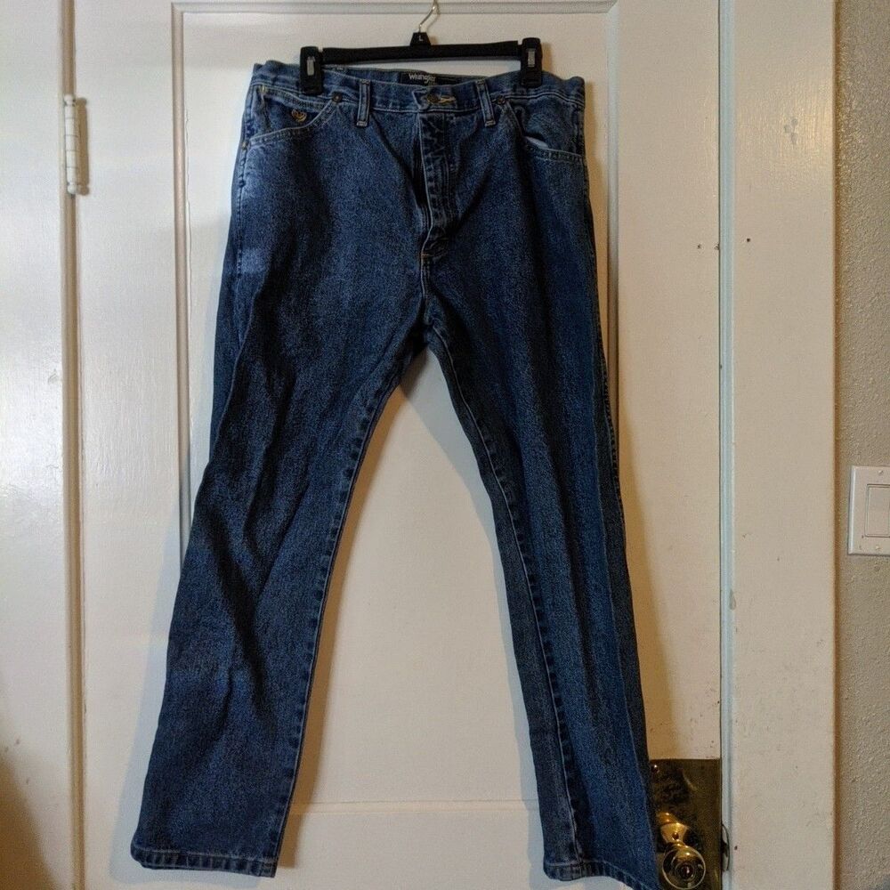 Wrangler Jeans Men's 36x30 George Straight Cowboy Cut Medium Wash Western Denim